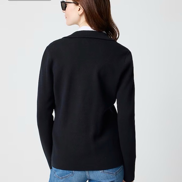 J.Crew School Boy 100% Cotton Black Sweater Blazer Size Extra-Small NWT 50% OFF! - Picture 6 of 11